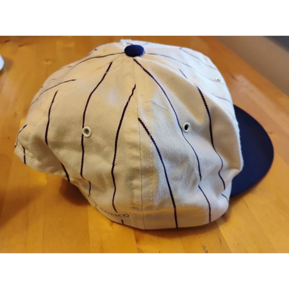 Denver Colorado Rockies Invesco Baseball Cap Snapback Hat Pin Stripe RN38106